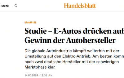 Handelsblatt: Performance der Automobilhersteller